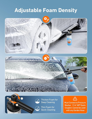 #ad Foam Cannon for Pressure Washer Car Wash Foam Wide Neck Foam Sprayer with 1... $29.95
