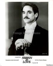 1984 Jeremy Irons Swann Love Classic Celebrity Star 8X10 Historic Vintage Photo