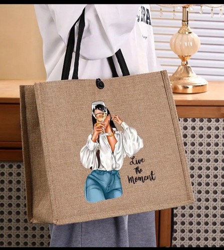 Tote Canvas Bags For Women, Shoulder Bags For Work School And Travel - Picture 1 of 4