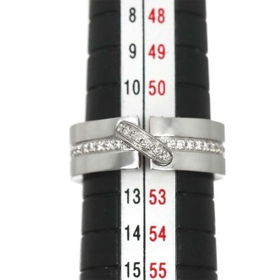 CHAUMET Liens Diamond Ring 18K White Gold 750 size52 5.5-5.75(US
