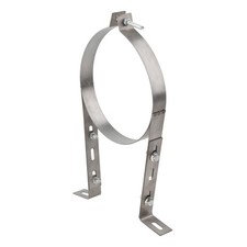 Pipe Bracket Clamp Chimney Pipe Wall Strap Split Ring Hanger for Household
