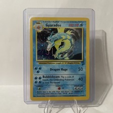 Gyarados 7/130 Base Set 2 Pokemon Card Used Condition Holo