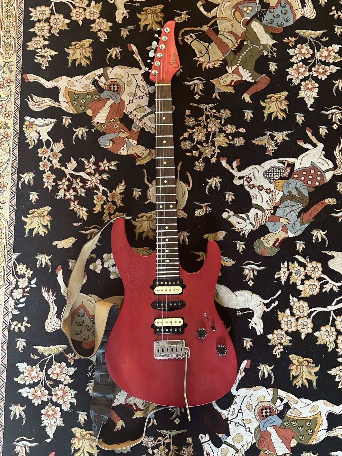 Suhr Electric Guitar Red Solid Body Rosewood Fretboard with Gig Bag