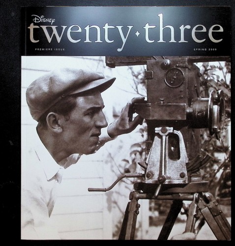 Disney D23 Magazine Premiere Issue 2009 Walt Disney Cover First Issue