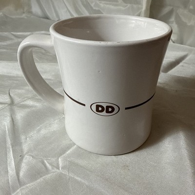 DUNKIN DONUTS Mug Coffee Cup DD Logo 2011 Ceramic Diner Style Cup