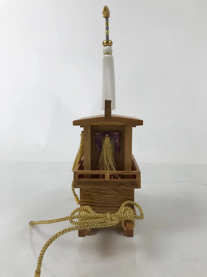 Cesta japonesa O-kago arena de colección muñeca Hina accesorio madera Sakura ID612 Foto 3 de 4