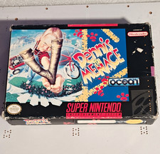 Ocean Dennis the Menace Nintendo SNES Cartridge w/ Box Manual NTSC-U/C