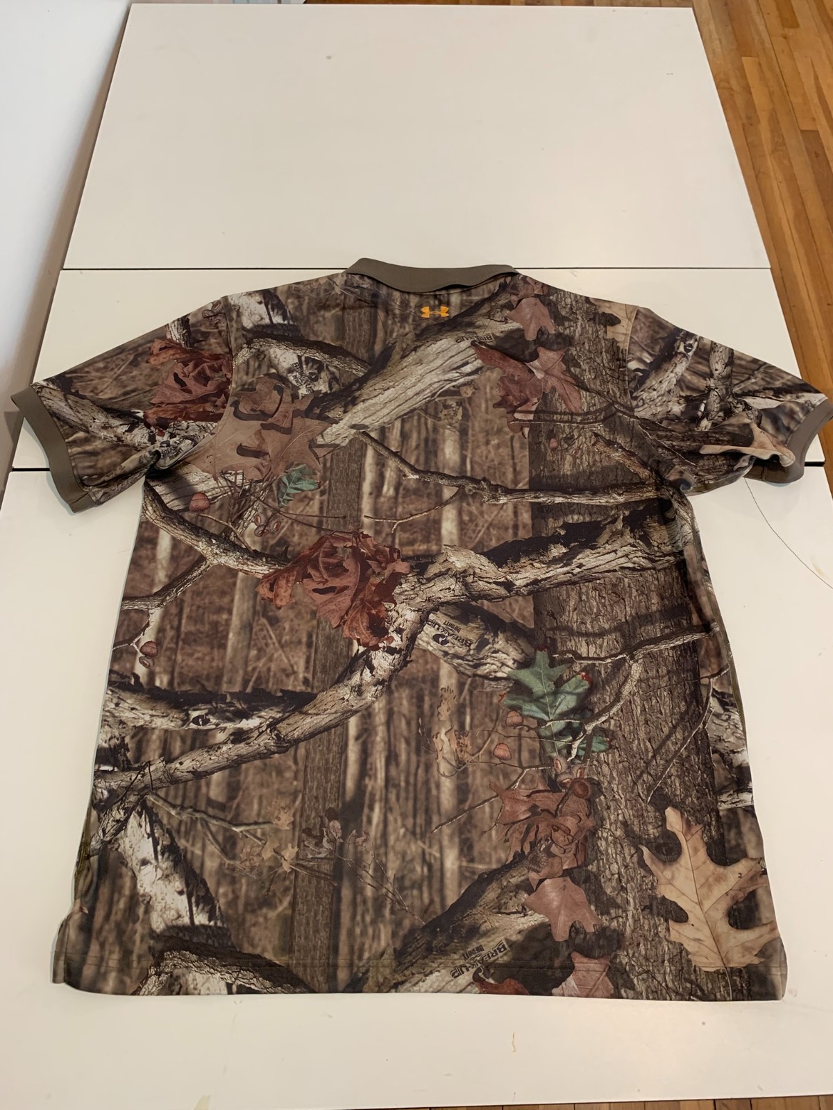 Under Armour Polo Shirt XL Camo Hunting Outdoor Golf Performance Gorpcore Preppy