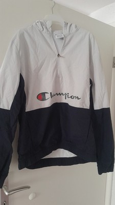 Jacke, Champion, weiss-dunkelblau, gut erhalten, grösse M