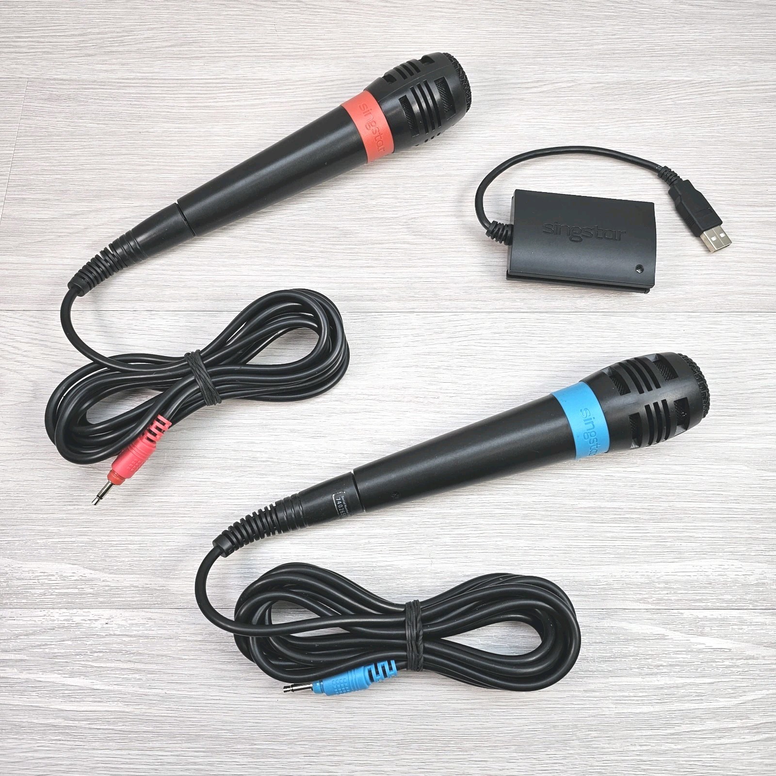 Sony PlayStation Singstar Microphones With USB Converter For PS2 / PS3