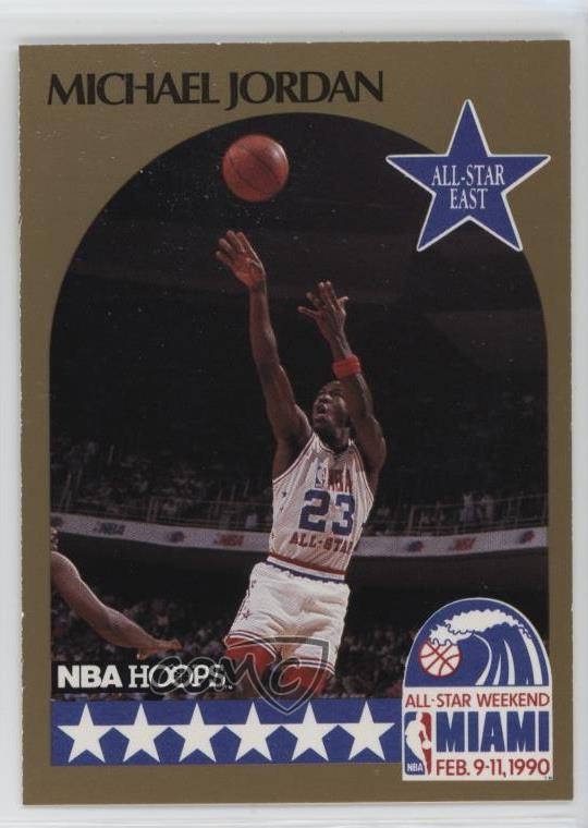 1990-91 NBA Hoops All-Star Game Michael Jordan #5 HOF 04dh