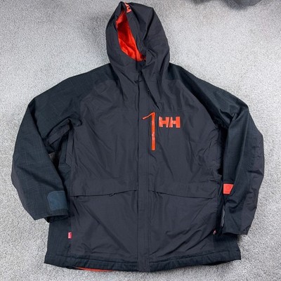 Helly Hansen Jacket Mens XXL 2XL Black Recco HellyTech Ullr Ski Snowboard Skiing