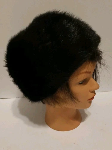 Chapeau fourrure vintage Christian Dior Chapeaux vison noir Paris New York