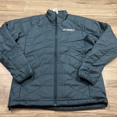 Adidas Terrex Multi-Synthetic Insulated Hiking Jacket Men s Medium JL9787 $140