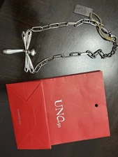 UNO de 50 Silver-Plated Dragonfly Statement Necklace, Large Links