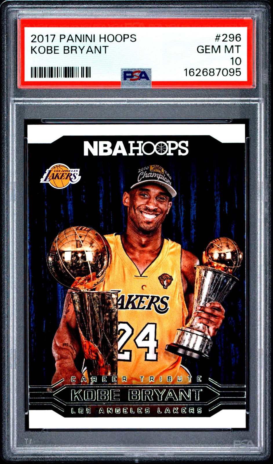 2017 Panini Hoops Kobe Bryant #296 PSA 10