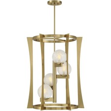 Savoy House Lighting 3-1018-4-322 Darien Pendant Warm Brass
