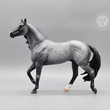 Custom Blue Roan  - "Smart Chic Olena" Breyer Mold - 1:9 Scale