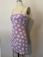 Unbranded Purple Floral Mini Dress