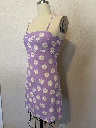 Unbranded Purple Floral Mini Dress