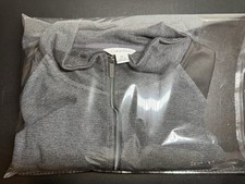 Calvin Klein 1/4 Zip Mock Neck Pullover Sweatshirt Mens Size XL Black Gray