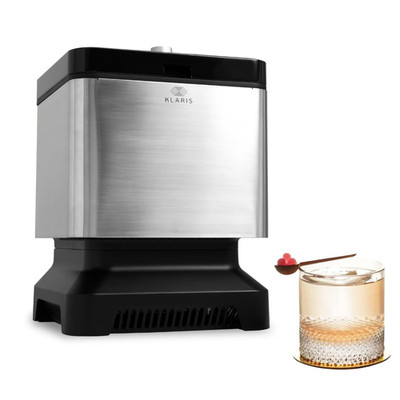 Clear Ice Maker - Makes 4 Large, 2'' Crystal Clear Ice Cubes in 8 to 12 Hours - G