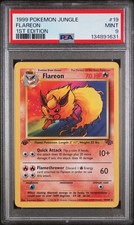 1999 POKEMON JUNGLE 1ST ED #19 FLAREON PSA 9
