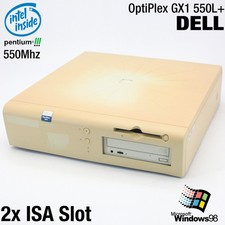 2X ISA Slot Computer Dell Optiplex GX1 550L PC Parallel Pentium III 40GB 160MB