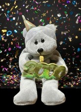 2000 Collectibe 8'' Plush Beanie Bear Millennial Y2K New Year Birthday Celebrate