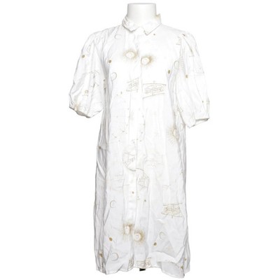 Ichi, Blusenkleid, Größe: 36, Weiß/Mehrfarbig, Polyester/Viskose, Print #KEx