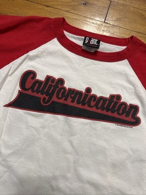 Vintage Giant Californication 1999 Baseball T-Shirt Red Hot Chilli