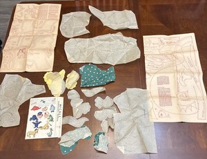 vintage 1940s mccall sewing pattern lot Donkey Purse Toy Frog Whale Penguin Seal