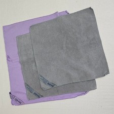 Norwex Envirocloth Window Cloth 3pc Set Used Grey Purple