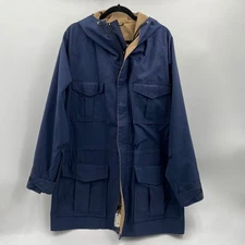 Vintage Frostline Kit Blue Hooded Parka Jacket Mens Large