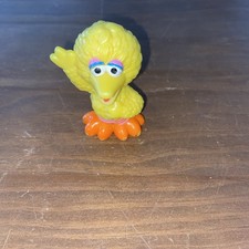 2010 Hasbro Sesame Street Workshop Big Bird Figure 3" PVC Cake Topper Lot A