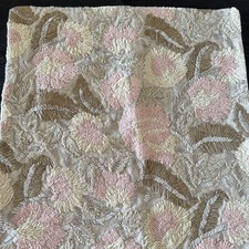 Pottery Barn Embroidered Pillow Cover 22 Blush Pink Flax New Sample Brown