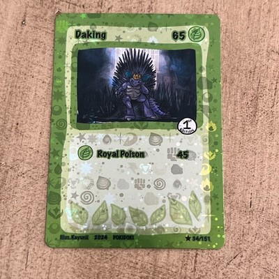 Daking POKIDOKI 34 Energy Holo 1st EDITION 2024 Chef Ken Lee Fan Art Nidoking D1