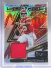 2025 Select Patrick Mahomes II Sparks Silver Prizm Patch /149 Chiefs SPK-PMS