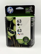 HP 63 Combo Ink Cartridges 63 Black  Color NEW GENUINE EXP 2019