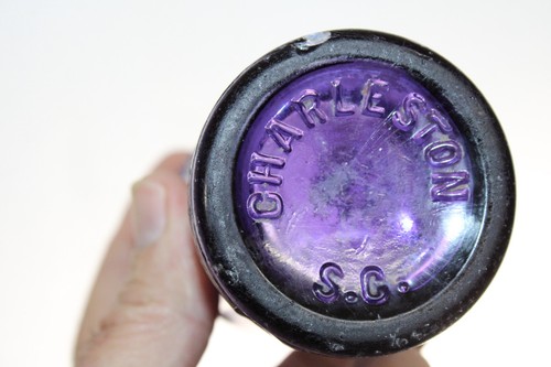 ANTIQUE COCA COLA BOTTLE NOV 16 1915 AMETHYST PURPLE CHARLESTON SC - Picture 3 of 14