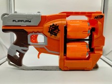 Nerf Zombie Strike Flipfury Blaster Working Condition V M50 Nerf Gun W Bullets