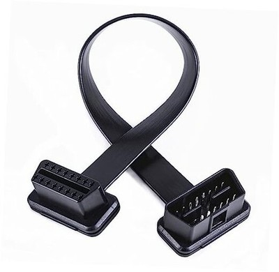 Low Profile OBD 2 OBD ii Ribbon Extension Diagnostic Cable - Male to Female