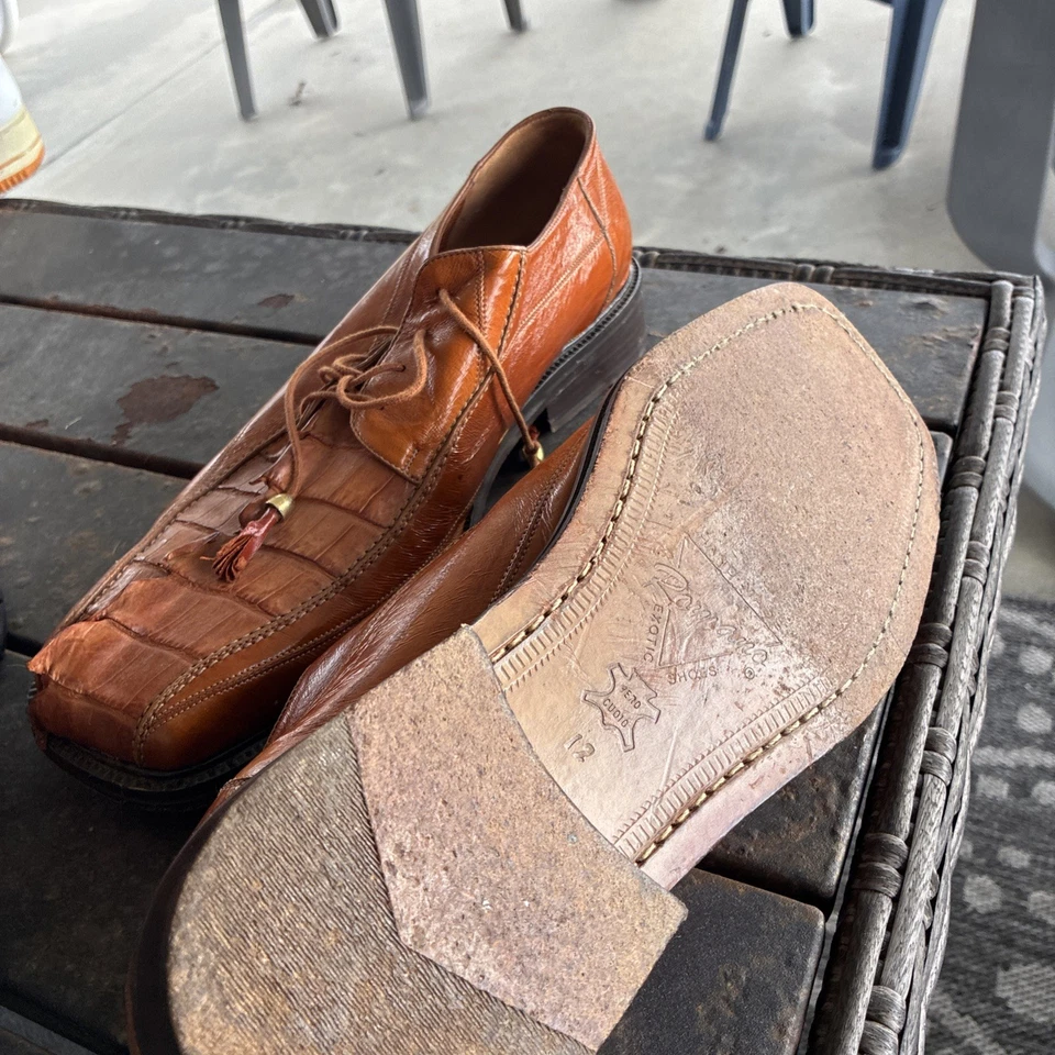 Romano Exotic Alligator Dress Shoes - Image 3 of 4
