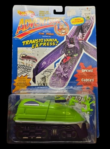 Rare Vintage Mattel Hot Wheels Adventures Transylvania Express 1994 SEALED...