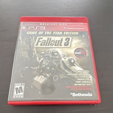 Bethesda Fallout 3 GOTY Edition Greatest Hits (Sony PlayStation 3 PS3) M Manual