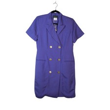 NEW Vintage Deadstock Harve Bernard Womens Linen Blend Blazer Dress Size 10P