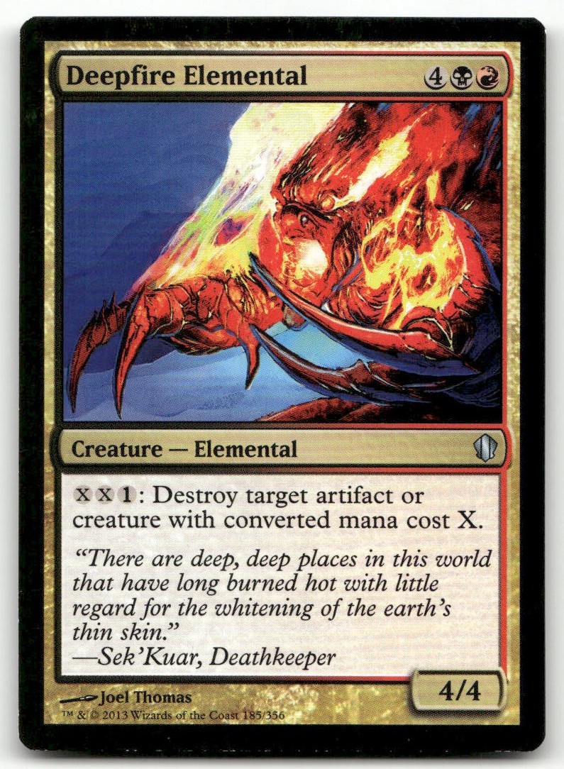 Deepfire Elemental Commander 2013 MTG Lightly Played