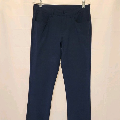 PGA Tour Herren blau vorne flach schmales Bein Golfhose 32 x 32 leicht Performance - Bild 2 von 7