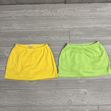 VTG Fiorlini Intnl Swim Skirts/Skorts Green Yellow WMN  s S Stretch Poly Mexico