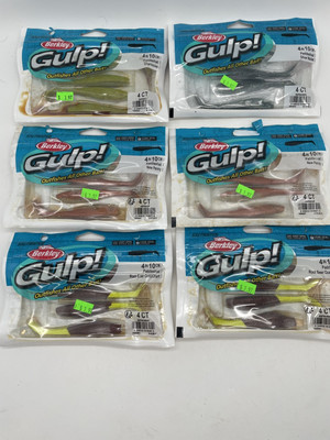 6 lot Fishing Lure Berkley Gulp PaddleShad Multi Colors SP1